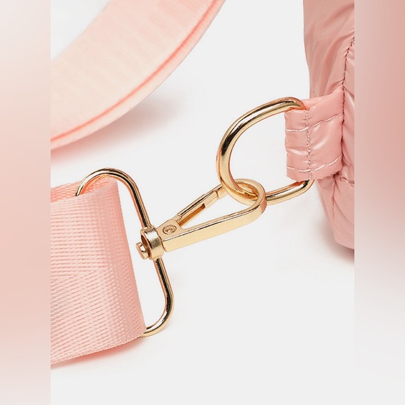 Quilted Adjustable Strap Puffy Sling Bag - Picture 11 of 14